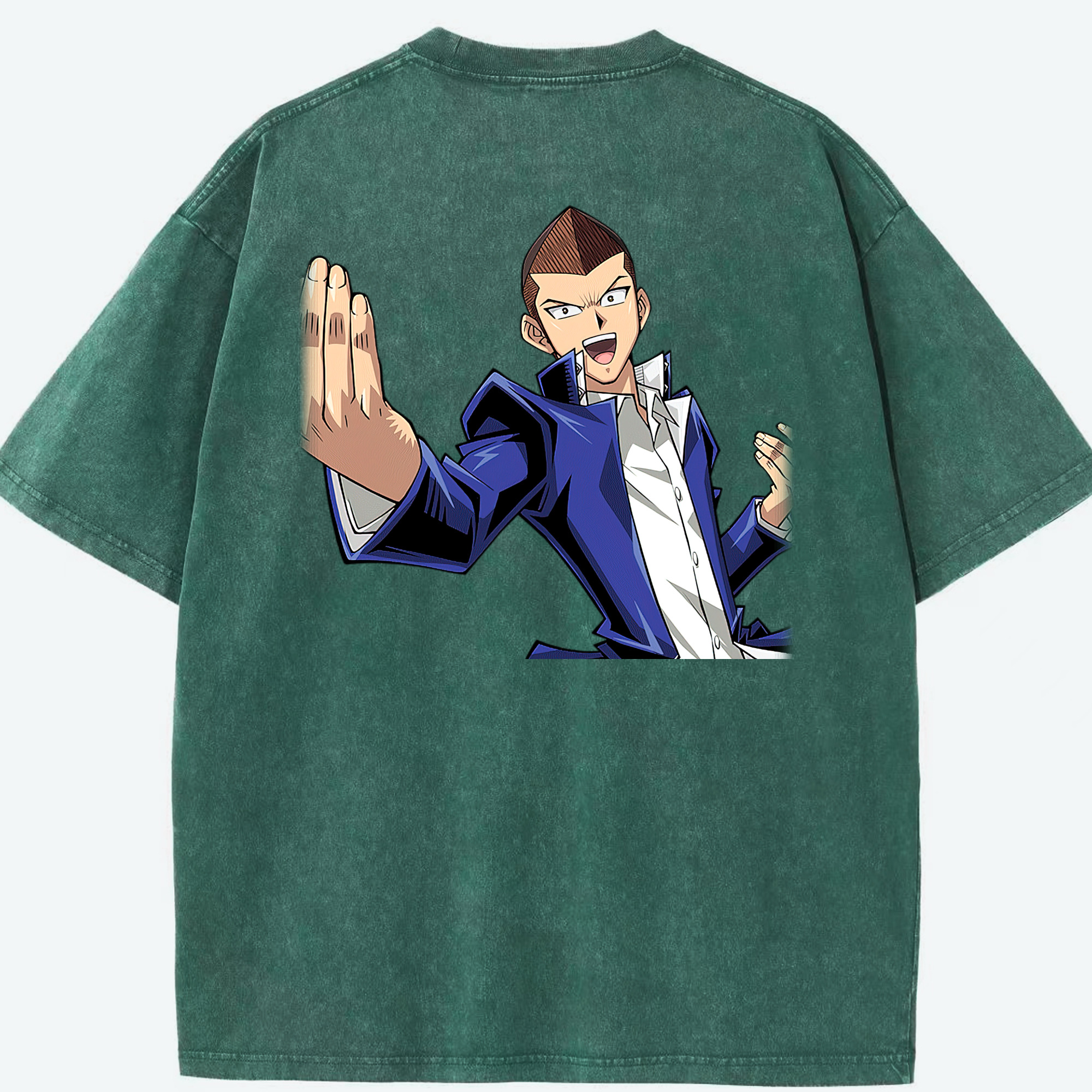 （画像用） 遊☆戯☆王 Yu-Gi-Oh! 綿100% ヴィンテージ風 半袖Tシャツ（背面プリント）